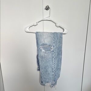 American Eagle Outfitters Blue Boyfriend Jeans Distressed